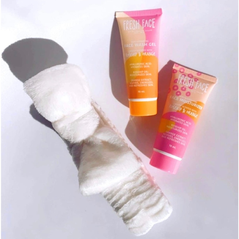 My Beauty Spot 3-Piece Facials Set (Wash gel, Moisturizer & Headband) NWT